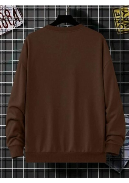 Erkek Brooklyn Lought Baskılı Oversize Bisiklet Yaka Sweatshirt fiyatları