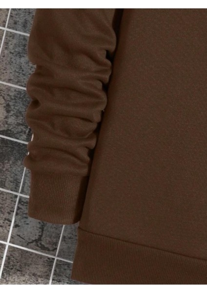 Erkek Brooklyn Lought Baskılı Oversize Bisiklet Yaka Sweatshirt indirimleri