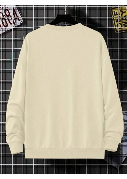 Erkek Brooklyn Lought Baskılı Oversize Bisiklet Yaka Sweatshirt fiyatları