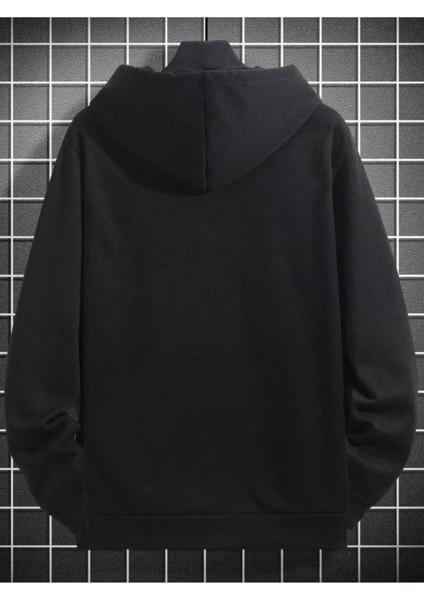 Erkek Boston Baskılı Oversize Kapşonlu Sweatshirt modelleri