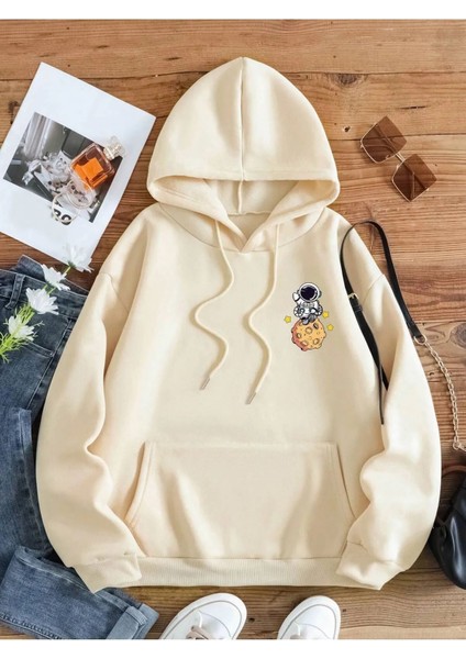 Kadın Galaxy Sırt Baskılı Oversize Sweatshirt fiyatları