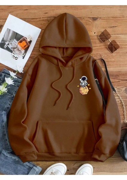 Kadın Galaxy Sırt Baskılı Oversize Sweatshirt fiyatları