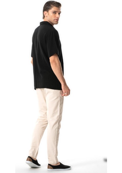 Violet Kısa Kol Foça Düğmeli Erkek Yazlık Tshirt Siyah Syh fiyatları