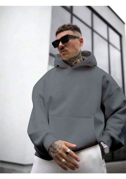 Erkek Sırt Ny Baskılı Kapüşonlu Sweatshirt modelleri