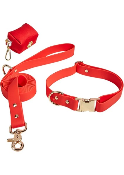 '' Çiko '' 3 Parça Köpek Tasması ve Gezdirme Seti - 1 Adet Rulo Dışkı Poşeti Hediyelidir