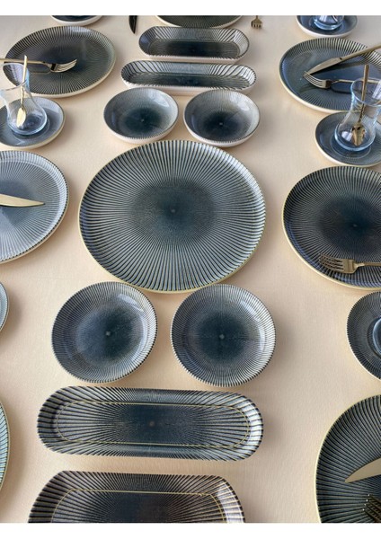 8 kişilik 25 parça seramik kahvaltı takımı, şık ve kullanışlı tabaklar modelleri