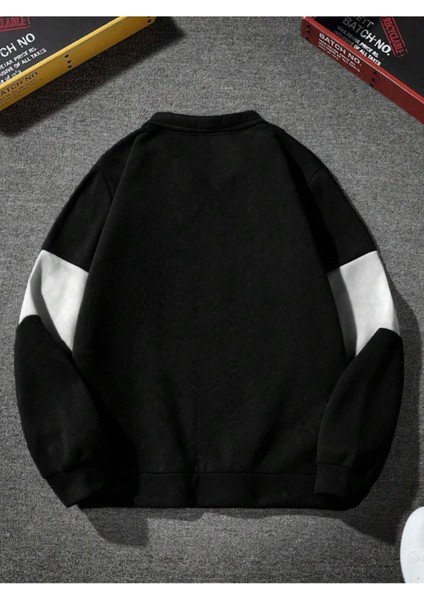 Unisex Siyah Los Angeles Baskılı Oversize Parçalı Polo Yaka Fermuarlı Sweatshirt fiyatları