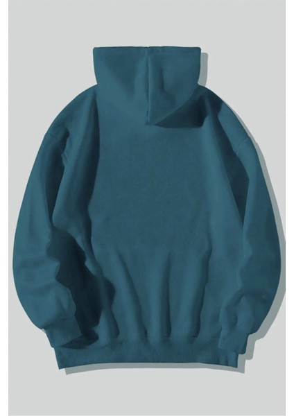 Unisex Happiest Baskılı Oversize Kapşonlu Sweatshirt fiyatları