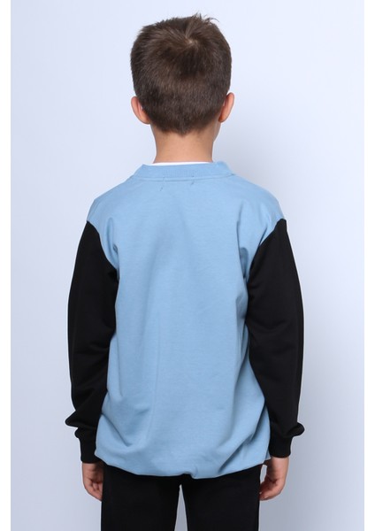 Erkek Çocuk Kolej Ceket Tshirt 2`li Takım Baskılı Çıtçıtlı C46 fırsatları