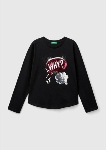 Kız Çocuk Uzun Tshırt Çocuk Sweatshirt 3I1XC10KC-24K-001