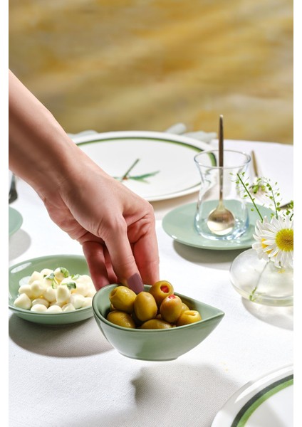 Herby 16 Parça 4 Kişilik Porselen Kahvaltı / Servis Seti