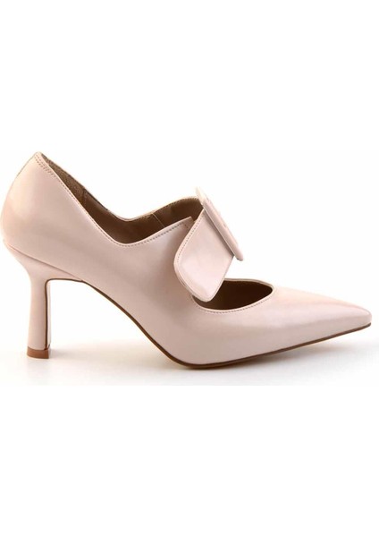 Bej Kadın Klasik Topuklu Ayakkabı K01188052009