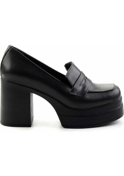 Siyah Kadın Klasik Topuklu Ayakkabı K01181062509