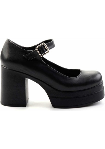 Siyah Kadın Klasik Topuklu Ayakkabı K01181063209