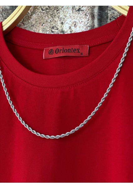 Erkek Believe Baskılı Oversize T-Shirt