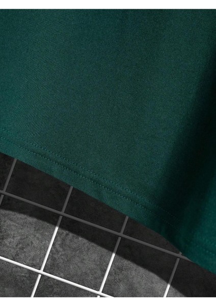 Erkek Chicago Baskılı Oversize T-Shirt