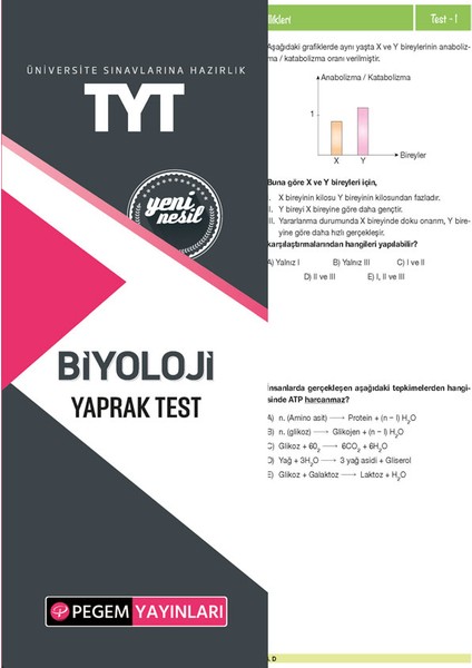 TYT Biyoloji Yaprak Test