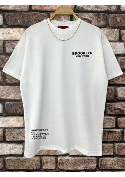 Erkek Brooklyn Ny Baskılı Tshirt