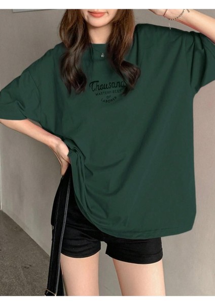 Kadın Thousand Baskılı Oversize T-Shirt fiyatları