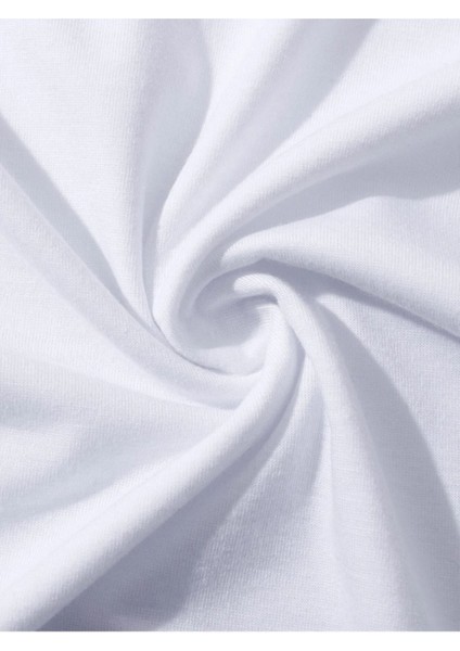 Unisex Beyaz Kedi Gözlük Baskılı Oversize T-Shirt fiyatları