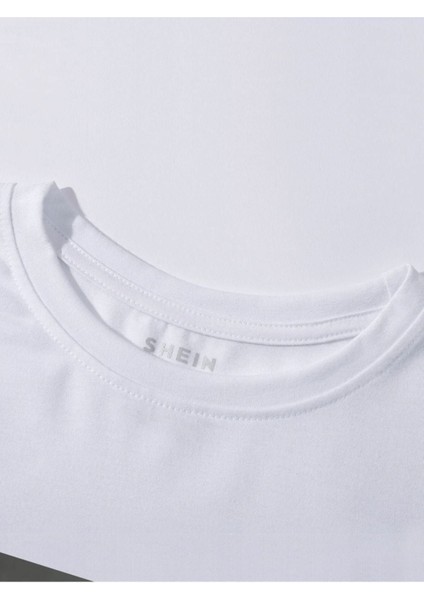 Unisex Beyaz Kedi Gözlük Baskılı Oversize T-Shirt fırsatları