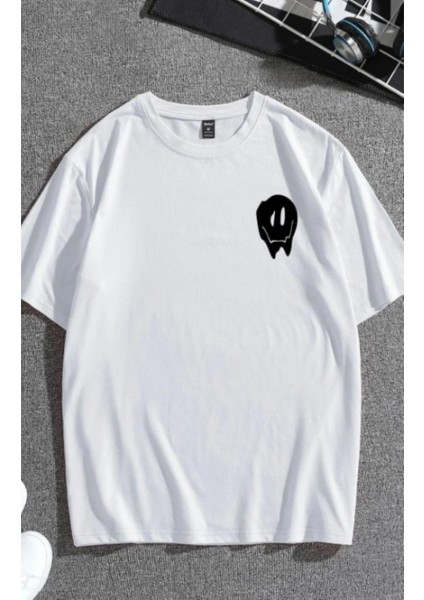 Unisex Beyaz Don't Sırt Baskılı Oversize T-Shirt fiyatları