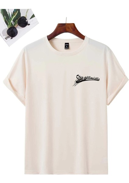 Unisex Stay Göz Sırt Baskılı Oversize T-Shirt fiyatları