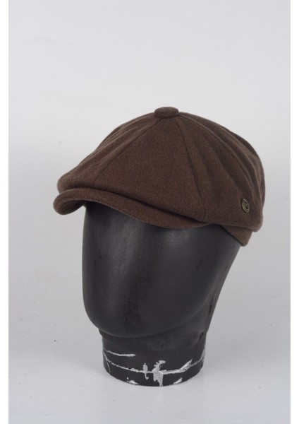 Kışlık 8 Parca Kaşmir Düz Renk Peaky Blinders Model Erkek Kasket Şapka