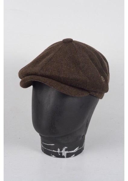 Kışlık 8 Parca Kaşmir Düz Renk Peaky Blinders Model Erkek Kasket Şapka