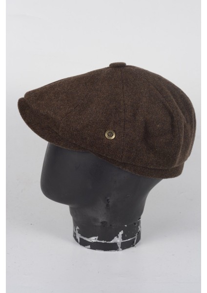 Kışlık 8 Parca Kaşmir Düz Renk Peaky Blinders Model Erkek Kasket Şapka