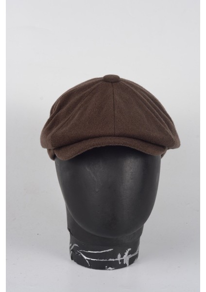 Kışlık 8 Parca Kaşmir Düz Renk Peaky Blinders Model Erkek Kasket Şapka
