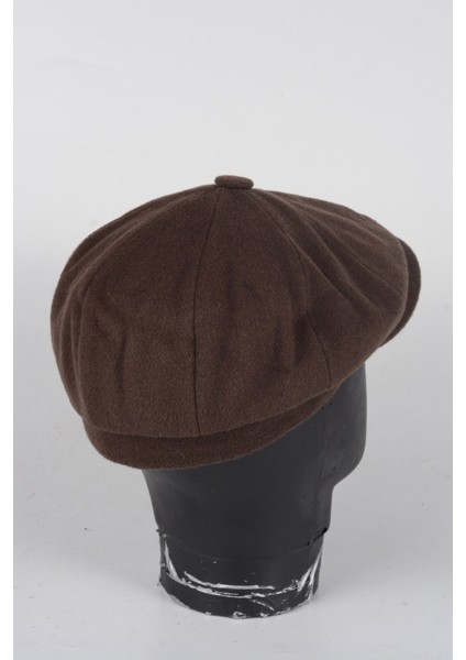 Kışlık 8 Parca Kaşmir Düz Renk Peaky Blinders Model Erkek Kasket Şapka