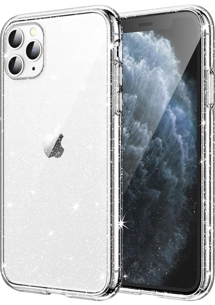 iPhone 11 Pro Kılıf Simli Glitter Jelly Kılıf
