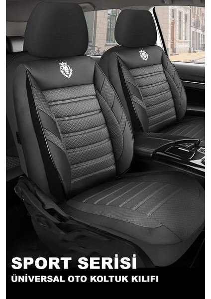 Nice Shop Alfa Romeo Alfa Romeo 159 2006-2012 Uyumlu Oto Koltuk Kılıfı Sport Serisi Jakar - Siyah