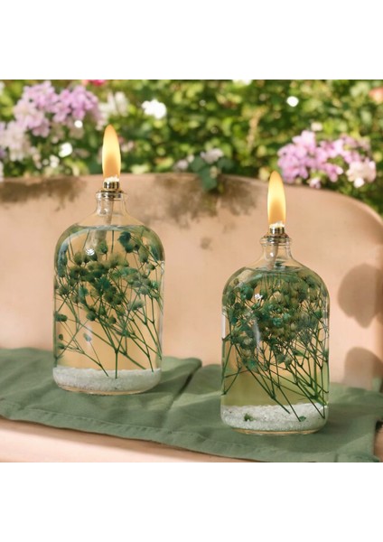 Imperiums El Yapımı Doğal Çiçekli Dekoratif Kandil Mum 2'li Set modelleri