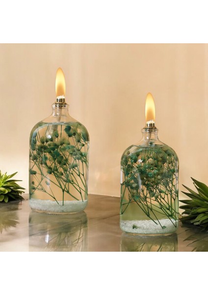 Imperiums El Yapımı Doğal Çiçekli Dekoratif Kandil Mum 2'li Set fırsatları