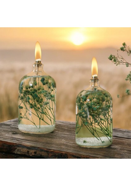 Imperiums El Yapımı Doğal Çiçekli Dekoratif Kandil Mum 2'li Set indirimleri