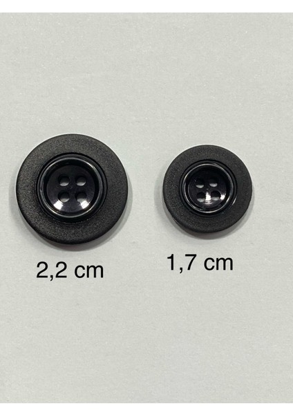 Blazer Ceket Düğmesi Takımı / Siyah Mat Çerçeve fiyatları