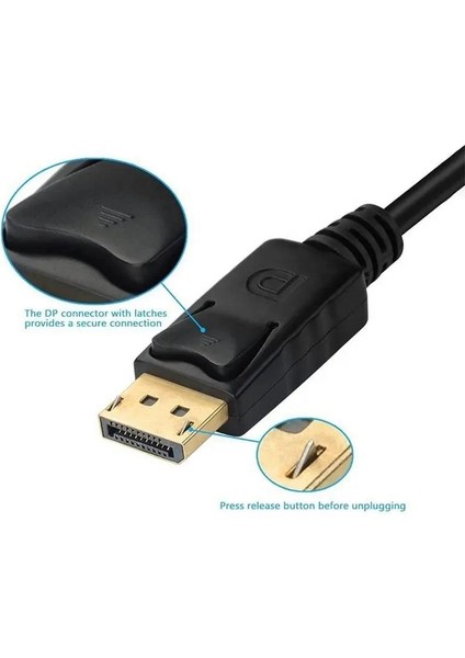Primex PX-DP425S Siyah 75hz Display To Vga+Hdmı+ DVI Çevirici, Display To Hdmi, Display To Vga, Display To DVI