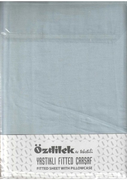 Lastikli Fitted Tek Kişilik Çarşaf Takımı 160X200 Aqua