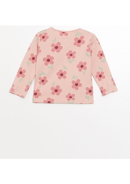 Bisiklet Yaka Baskılı Kız Bebek Pijama Takımı modelleri