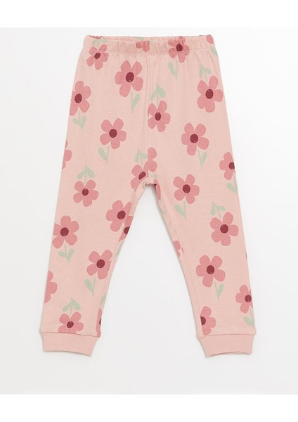 Bisiklet Yaka Baskılı Kız Bebek Pijama Takımı fırsatları