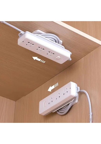 4 Adet Elektronik Aksesuarlar Için Yeni Kablo Sürgüleri ile Delme Gerektirmeyen Soket Tutucuları modelleri