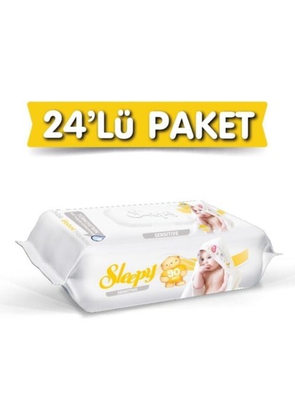 Sensitive Islak Havlu 24X90 Lı 24 Paket 2160 Yaprak