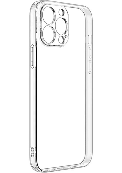 iPhone 14 Pro Max Şeffaf Silikon Kılıf / Kamera Yeri Koruma / Şarj Girişi Tıpalı