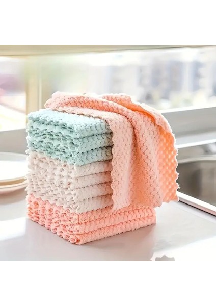 3 Parça Dikdörtgen Temizlik Bezi Mikrofiber Yumuşak Dokulu Mutfak Banyo Oto Bezi fiyatları