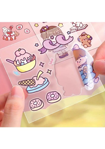 15 Sayfa Sticker Çıkartma Su Geçirmez Kız Sanrio Kawaii- Bilgisayar Telefon Defter Etiketi indirimleri