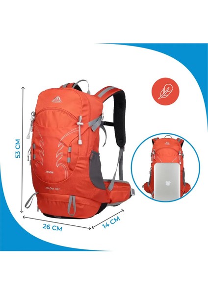 Outdoor Kamp ve Yürüyüş Sırt Çantası (30 Litre Kapasiteli) Turuncu DSC1869 fırsatları
