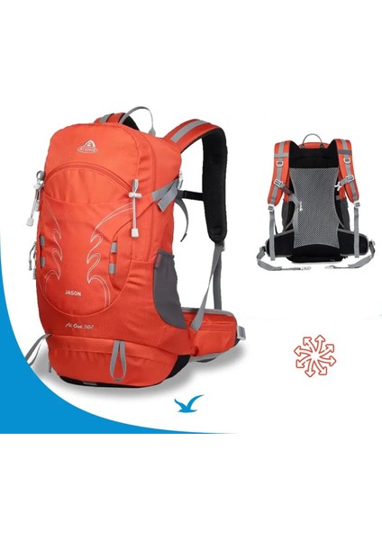 Outdoor Kamp ve Yürüyüş Sırt Çantası (30 Litre Kapasiteli) Turuncu DSC1869 indirimleri