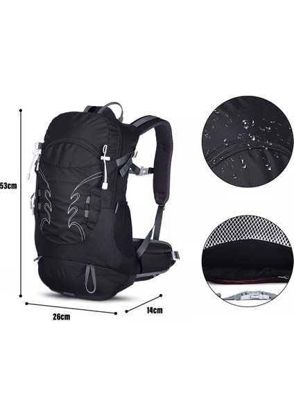 Outdoor Kamp ve Yürüyüş Sırt Çantası (30 Litre Kapasiteli) Kırmızı DSC1869 fırsatları